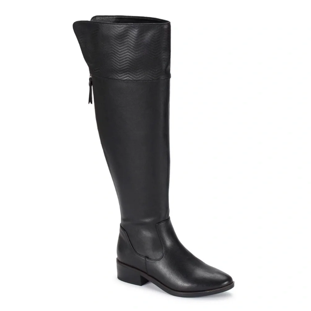 NEW [Baretraps] Marcela Black Wide-Calf Tall Over-The-Knee Boots Women’s Sz 5.5